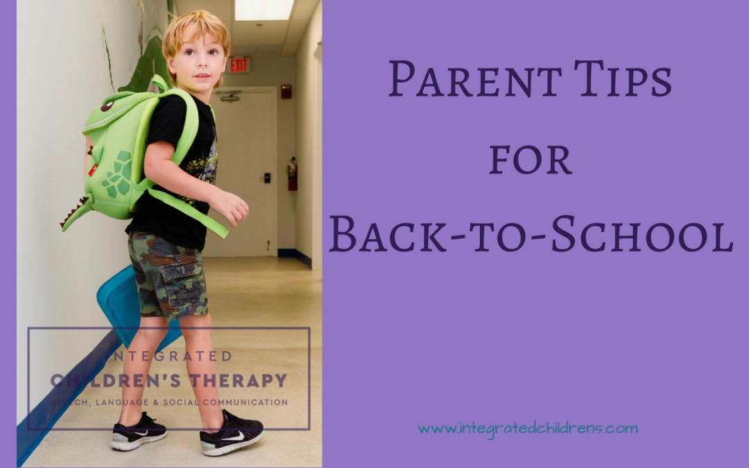 Parent Tips for Back-to-School