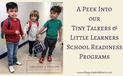 A Peek Into Our Tiny Talkers & Little Learners School Readiness Programs
